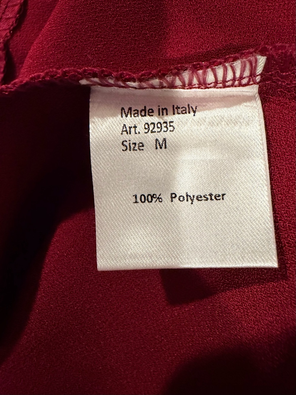 Crewneck Long-Sleeve Mini Dress in Magenta with Belt - Picture 6 of 12